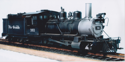 The late Darryl Townsend was an award winning builder of ½” scale locomotives and rolling stock. The NGPF was generously given many of his best pieces including this wonderful scratch-built model of D&RGW C-21 #361. Another example of some of the narrow gauge models being preserved by the NGPF.